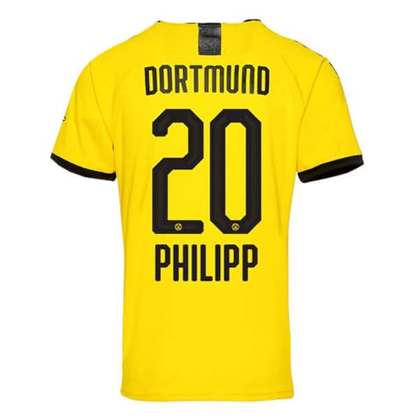 Thailand Trikot Borussia Dortmund NO.20 Phillipp Heim 2019-20 Gelb Fussballtrikots Günstig